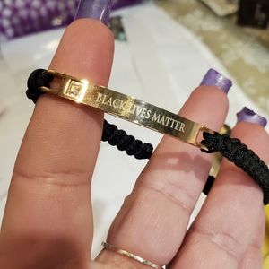 BLM BLACK LIVES MATTER MACRAME Bolo Unisex BRACELET stainless steel custom made